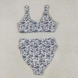S0558 Camo Grey Summer Women Adult Swimsuit