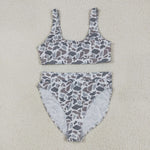 US Warehouse S0558 Camo Grey Summer Women Adult Swimsuit