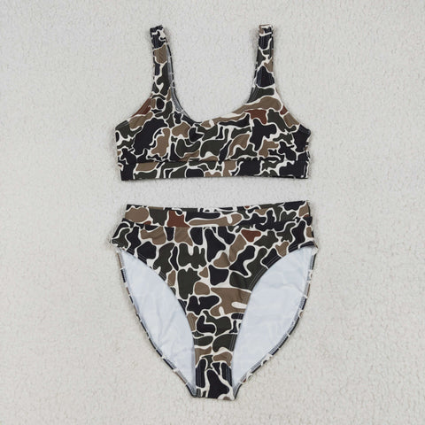 US Warehouse S0565 Hunting Camo Summer Women Adult Swimsuit