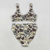 US Warehouse S0569 Hunting Camo Summer Women Adult Swimsuit