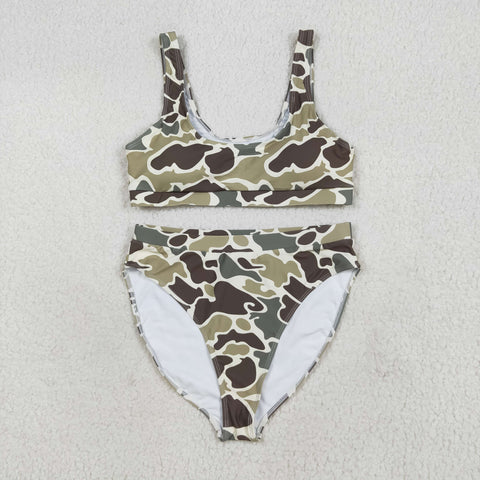 S0569 Hunting Camo Summer Women Adult Swimsuit