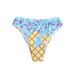 Preorder 09.04 S0577 Ice Cream Drip Sprinkles Blue Summer Women Adult Swimsuit