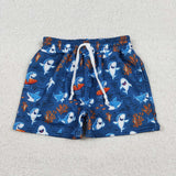 Summer Boy's Shorts Swim Trunks Matching Clothes