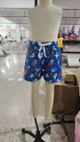 Preorder Samples S0585 Ocean Shark Blue Boy's Shorts Swim Trunks