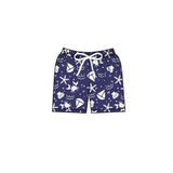 Preorder Samples S0587 Ocean Crab Blue Boy's Shorts Swim Trunks