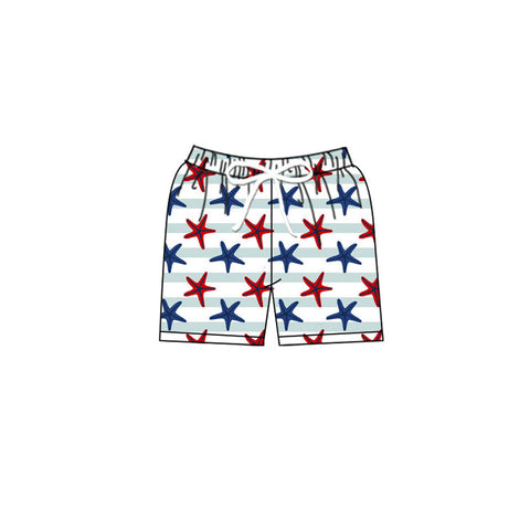 Preorder MOQ 5 pcs S0588 Ocean Starfish Boy's Shorts Swim Trunks