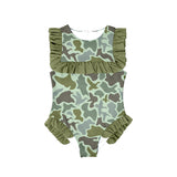 Preorder Samples S0596 Hunting Camo Mallard Ducks Girls Swimsuit Onesie