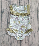 Preorder Samples S0596 Hunting Camo Mallard Ducks Girls Swimsuit Onesie