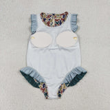 S0598 Hunting Camo Girls Swimsuit Onesie