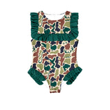 Preorder Samples S0598 Hunting Camo Girls Swimsuit Onesie
