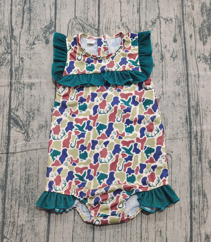 Preorder Samples S0598 Hunting Camo Girls Swimsuit Onesie