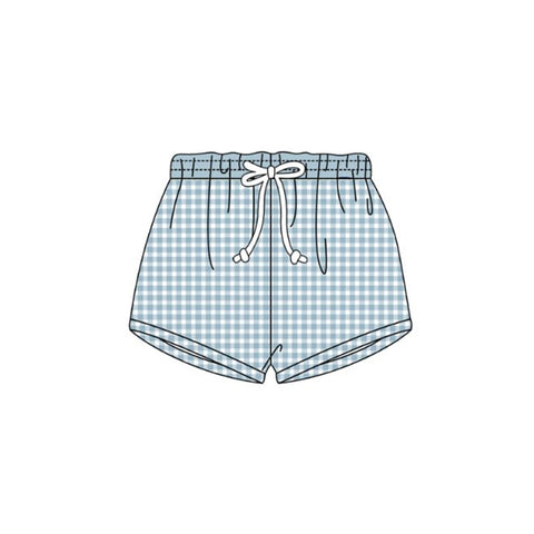 Preorder 12.25 MOQ 5 pcs Plaid Boy's Shorts Swim Trunks