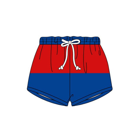Preorder 12.25 MOQ 5 pcs Red Blue Boy's Shorts Swim Trunks