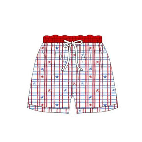 Preorder 12.25 MOQ 5 pcs S0662 4th of July USA Star Boy's Shorts Swim Trunks
