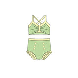 Preorder MOQ 5 pcs each style Princess Girls Swimsuit Set