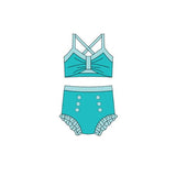 Preorder MOQ 5 pcs each style Princess Girls Swimsuit Set