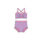 Preorder MOQ 5 pcs each style Princess Girls Swimsuit Set