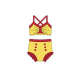 Preorder MOQ 5 pcs each style Princess Girls Swimsuit Set