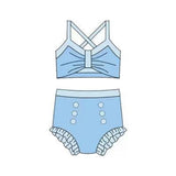 Preorder MOQ 5 pcs each style Cartoon Princess Girls Swimsuit Set