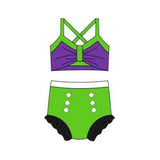 Preorder MOQ 5 pcs each style Cartoon Princess Girls Swimsuit Set