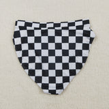 S0738 Black Plaid Summer Women Adult Swimsuit