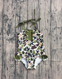 Preorder Samples S0744 Mallard Ducks Camo Girls Swimsuit Onesie