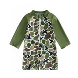 Preorder Samples S0748 Hunting Mallard Ducks Camo Boys Swimsuit Onesie