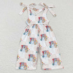 SR0435 Cartoon Star Girl's Jumpsuit