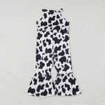 SR0444 Farm Cow Girl's Jumpsuit