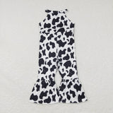 SR0444 Farm Cow Girl's Jumpsuit