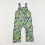 SR0601 Mardi Gras Green Kids Jumpsuit