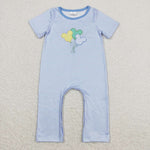 SR0612 Embroidery Cartoon Mouse Balloon Boy Romper