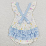 SR0656 Easter Bunny Egg Baby Girl Romper