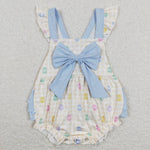 SR0656 Easter Bunny Egg Baby Girl Romper