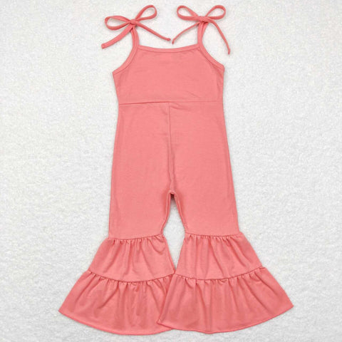 SR0715 Pink Cotton Girl's Jumpsuit