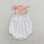 SR0731 Love Pink Cute Baby Girl Romper