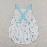 SR0732 Love Sky Blue Baby Boy Romper