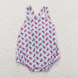 SR0746 Crawfish Baby Boy Romper