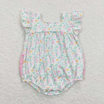 SR0805 Flower Pink Baby Girl Romper