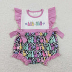 SR0867 LIL Sis Love Leopard Baby Girl Bubble Romper