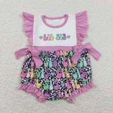 SR0867 LIL Sis Love Leopard Baby Girl Bubble Romper