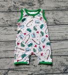 SR0914 Fishing gear Green Baby Boy Romper