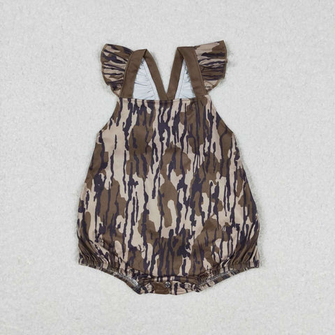 SR0929 Hunting Camo Baby Girl Romper