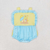 SR0956 Beach Brat Baby Girl Romper