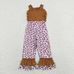 SR0965 Leopard Girl's Jumpsuit