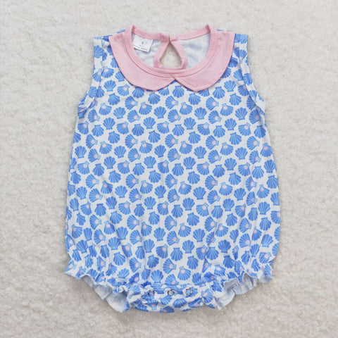 SR1003 Ocean Shells Baby Girl Romper