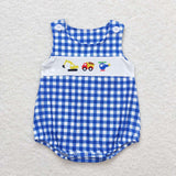 SR1011 Truck Airplane Yellow Baby Boy Romper