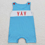 SR1049 Crawfish Baby Boy Romper