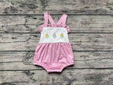 SR1058 Sailboat Pink Baby Girl Romper