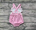 SR1058 Sailboat Pink Baby Girl Romper